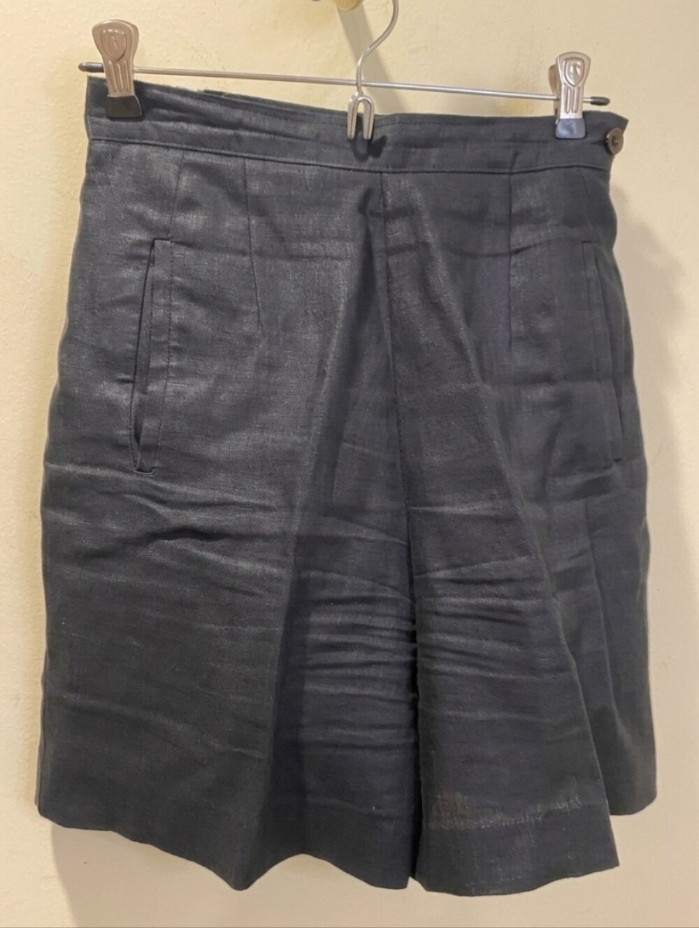 Talbots Black Irish Line Tailored Bermuda Shorts Sz 4